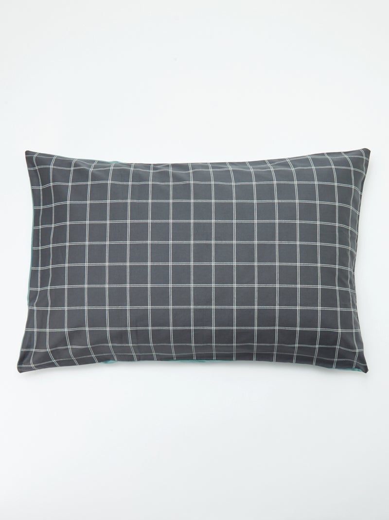 Effen kussensloop (50 x 70 cm) - Kiabi Home GRIJS - Kiabi