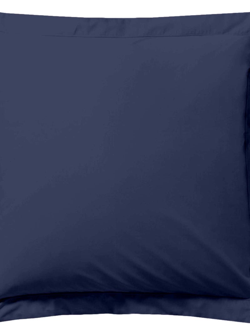 Effen kussensloop blauw - Kiabi