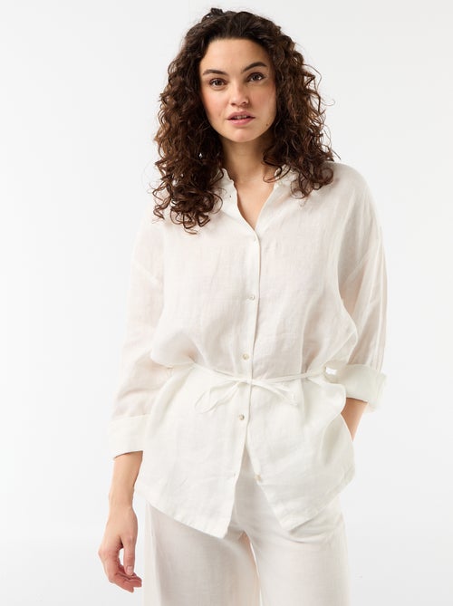 Effen lange blouse - Kiabi