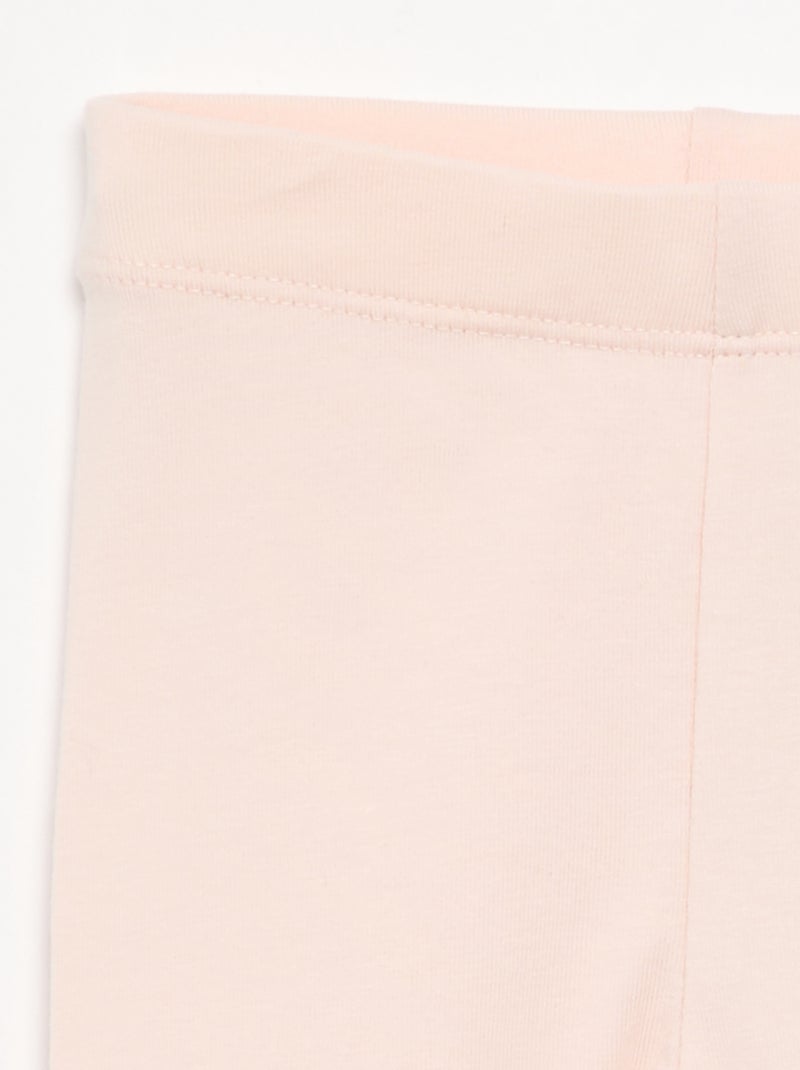 Effen lange legging Rose - Kiabi