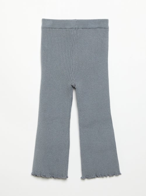 Effen legging van ribgebreide stof - Kiabi Effen legging van ribgebreide stof - Kiabi