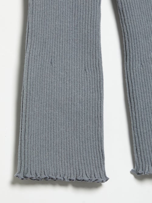 Effen legging van ribgebreide stof - Kiabi Effen legging van ribgebreide stof - Kiabi