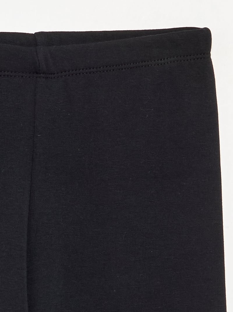 Effen legging Zwart - Kiabi