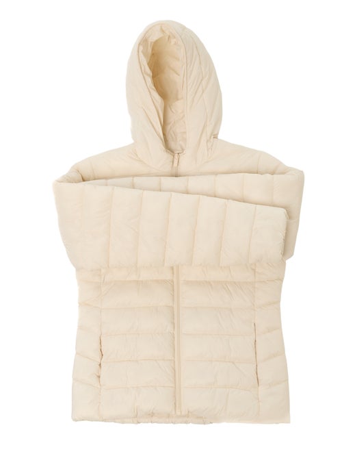 Effen licht donsjack met capuchon - Kiabi