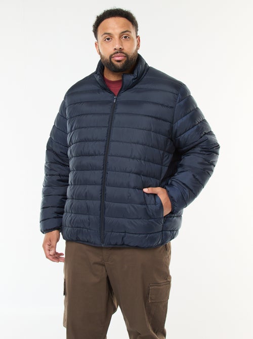 Effen licht donsjack met lange mouw en opstaande kraag - Kiabi