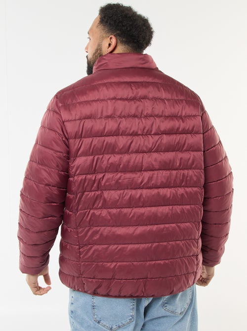 Effen licht donsjack met lange mouw en opstaande kraag - Kiabi