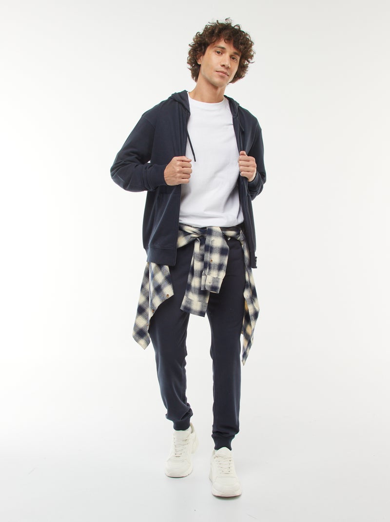 Effen lichte joggingbroek Blauw - Kiabi