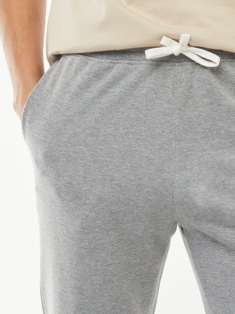 Effen lichte joggingbroek Grijs - Kiabi