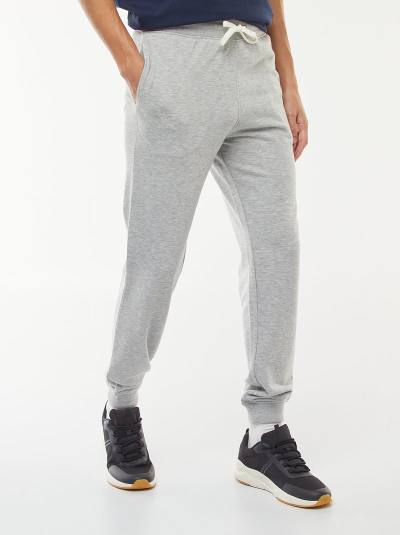 Effen lichte joggingbroek Grijs - Kiabi