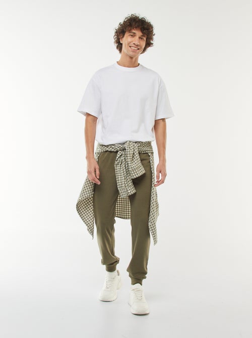 Effen lichte joggingbroek - Kiabi