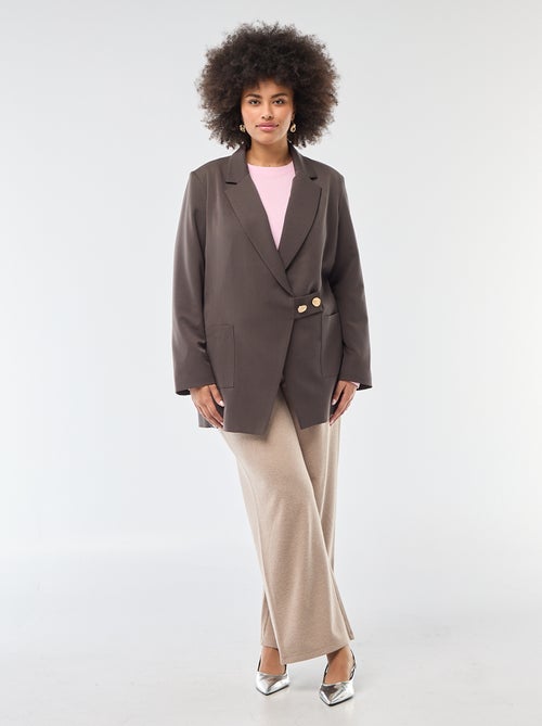 Effen lichte sweater met ronde hals - Kiabi