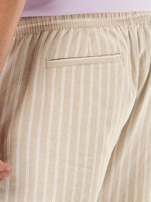 Effen lichtgewicht bermuda met 4 zakken - Kiabi