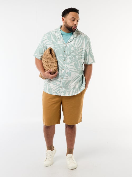 Effen lichtgewicht bermuda met 4 zakken - Kiabi