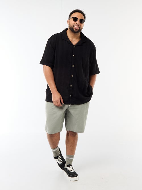 Effen lichtgewicht bermuda met 4 zakken - Kiabi