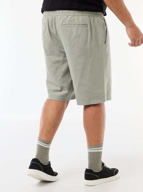 Effen lichtgewicht bermuda met 4 zakken - Kiabi