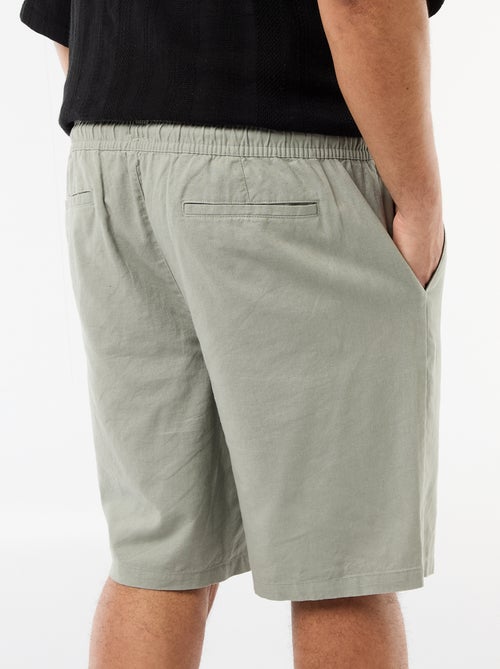 Effen lichtgewicht bermuda met 4 zakken - Kiabi