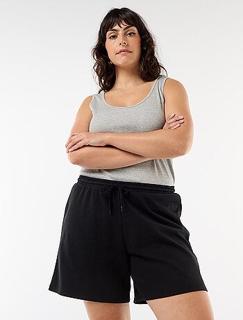 Effen lichtgewicht molton short
