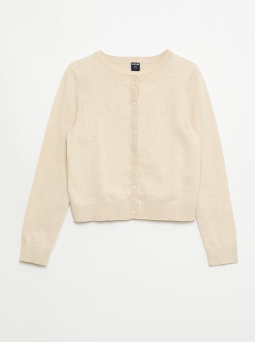 Effen lichtgewicht vest met ronde hals - Kiabi