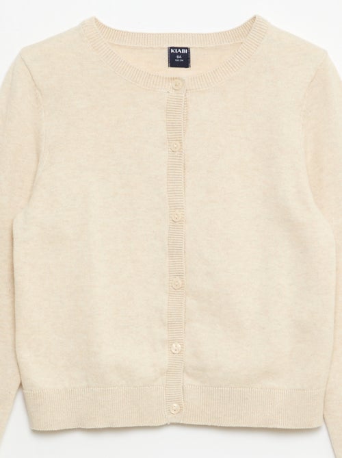 Effen lichtgewicht vest met ronde hals - Kiabi