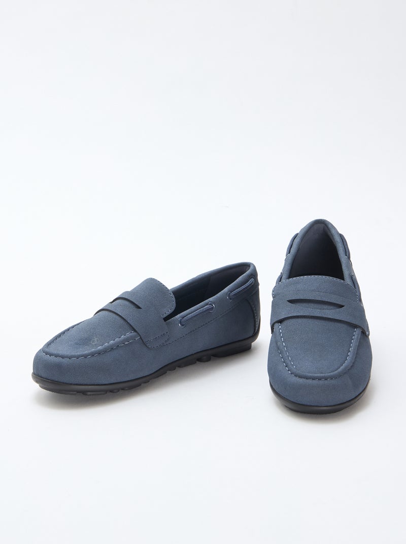 Effen loafers Blauw - Kiabi