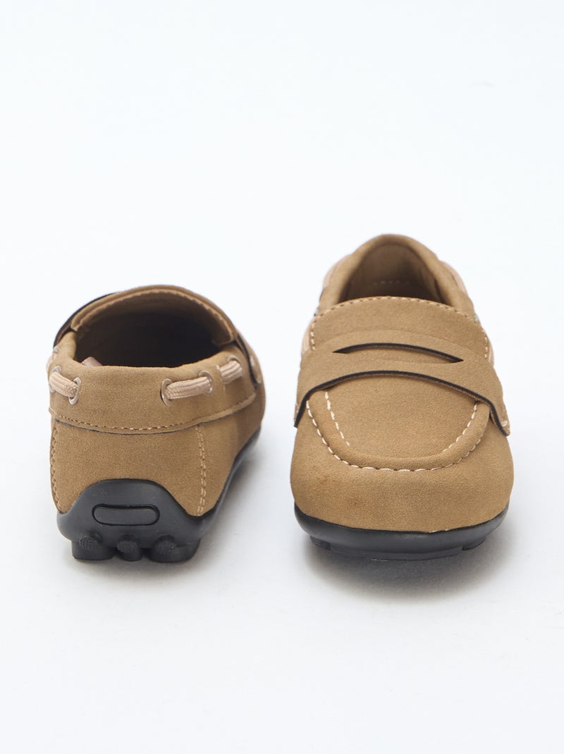 Effen loafers Bruin - Kiabi