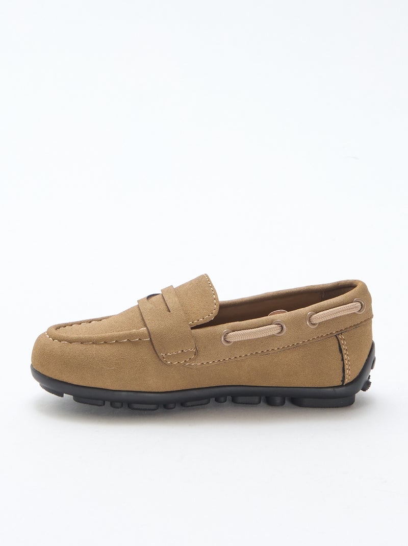 Effen loafers Bruin - Kiabi