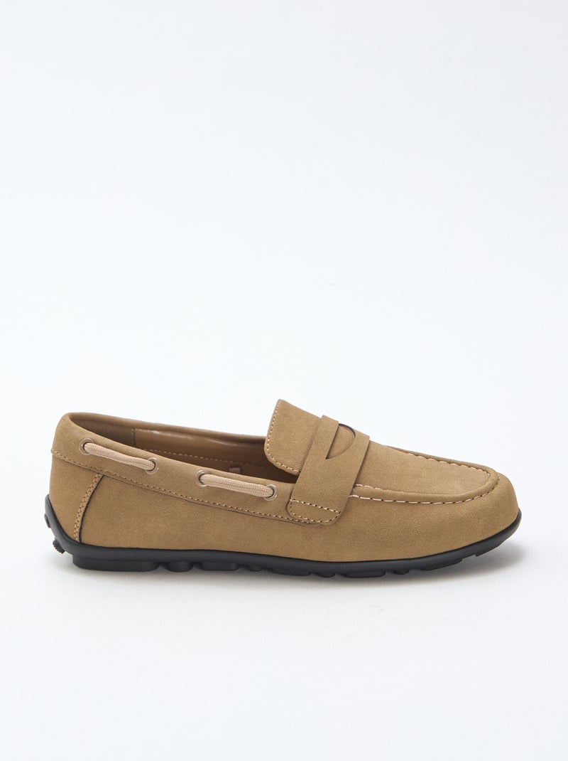 Effen loafers Bruin - Kiabi