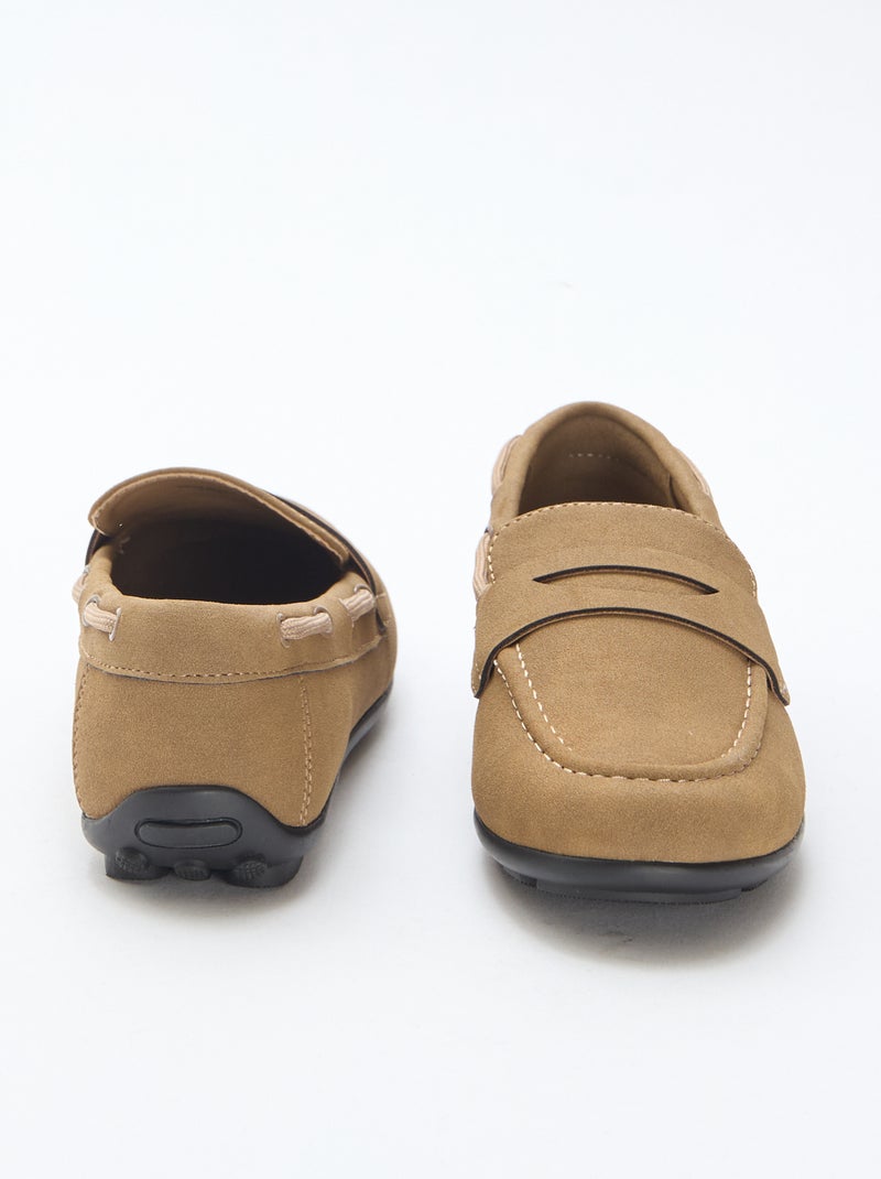Effen loafers Bruin - Kiabi