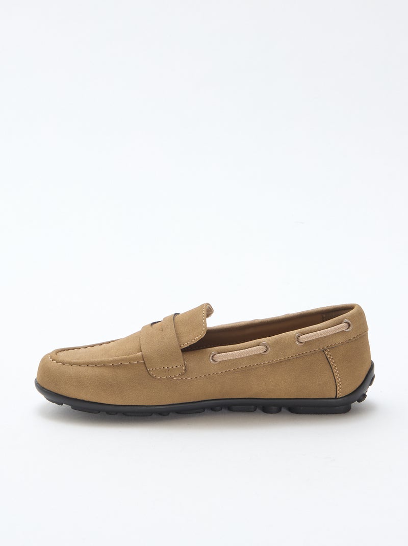 Effen loafers Bruin - Kiabi