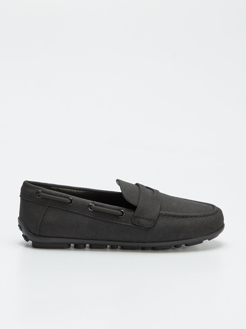 Effen loafers/bootschoenen ZWART - Kiabi
