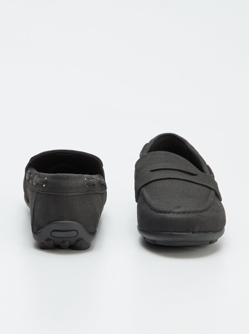 Effen loafers/bootschoenen ZWART - Kiabi