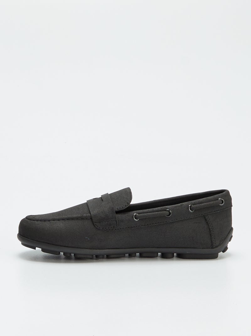 Effen loafers/bootschoenen ZWART - Kiabi