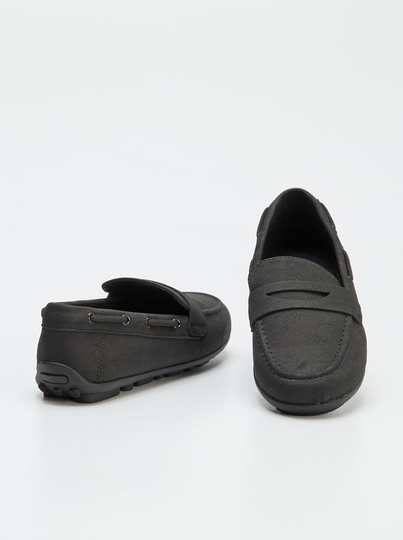 Effen loafers/bootschoenen ZWART - Kiabi