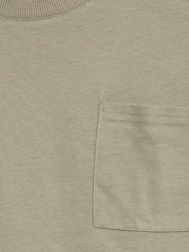 Effen loose-fit T-shirt Groen - Kiabi