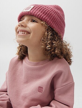 Effen meisjes sweater van ongeborsteld molton - Kiabi