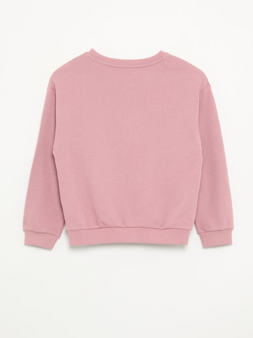 Effen meisjes sweater van ongeborsteld molton - Kiabi - Kiabi