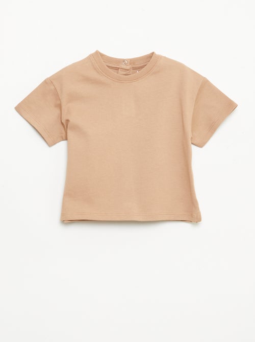 Effen mouwloos T-shirt - Kiabi Effen mouwloos T-shirt - Kiabi