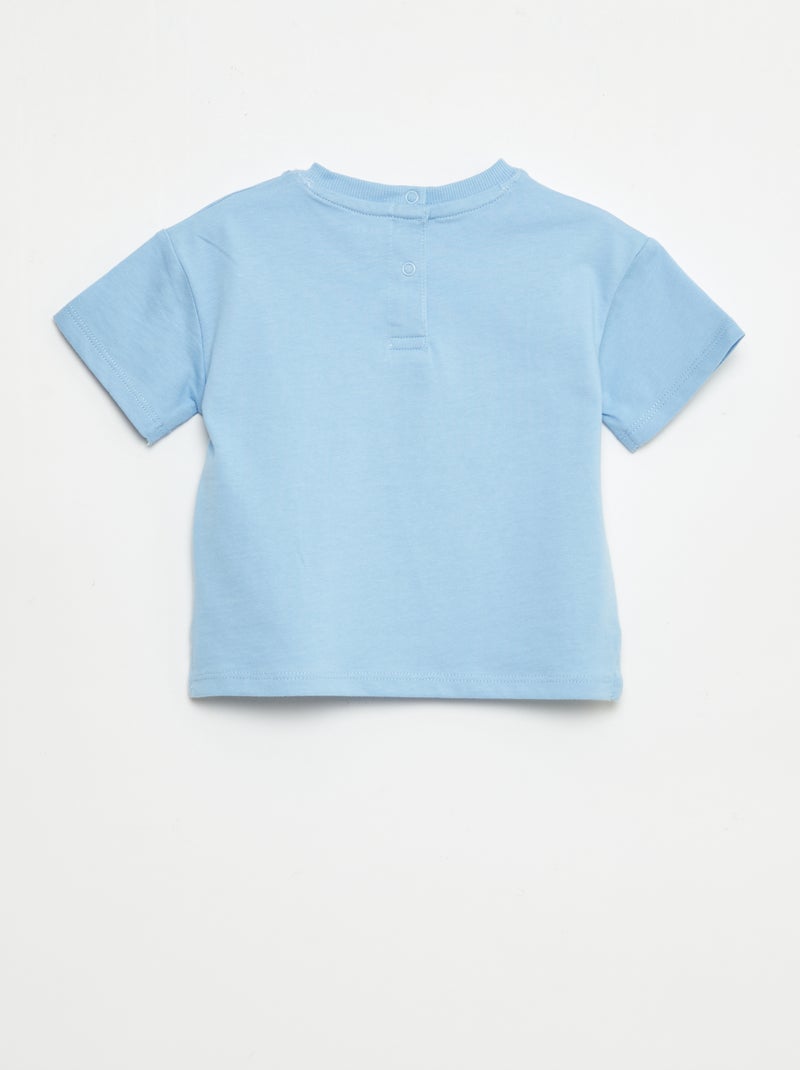 Effen mouwloos T-shirt Blauw - Kiabi