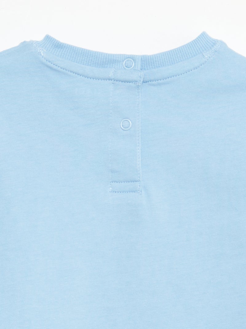 Effen mouwloos T-shirt Blauw - Kiabi