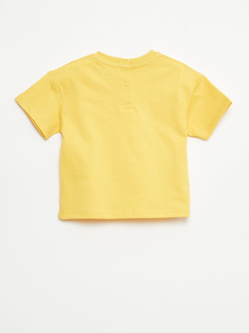 Effen mouwloos T-shirt Geel - Kiabi