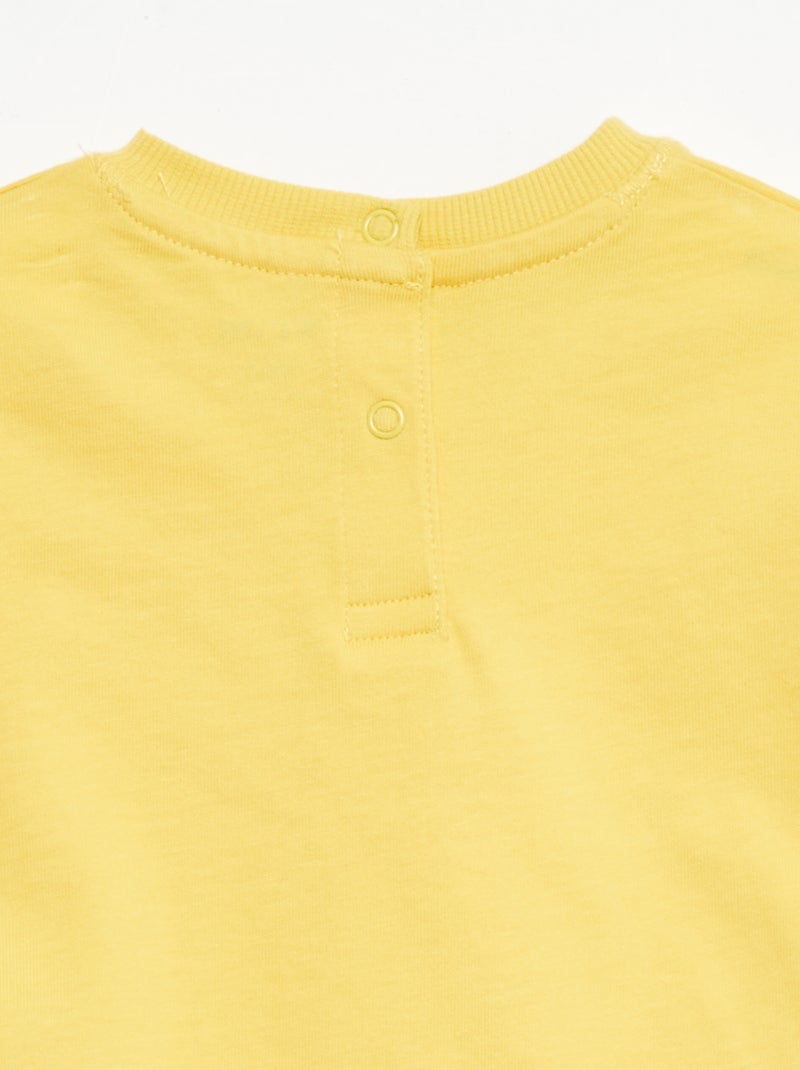 Effen mouwloos T-shirt Geel - Kiabi