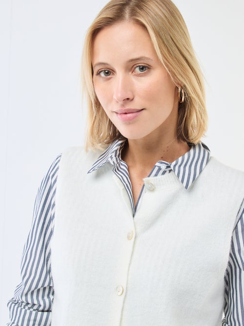 Effen mouwloos vest - Kiabi