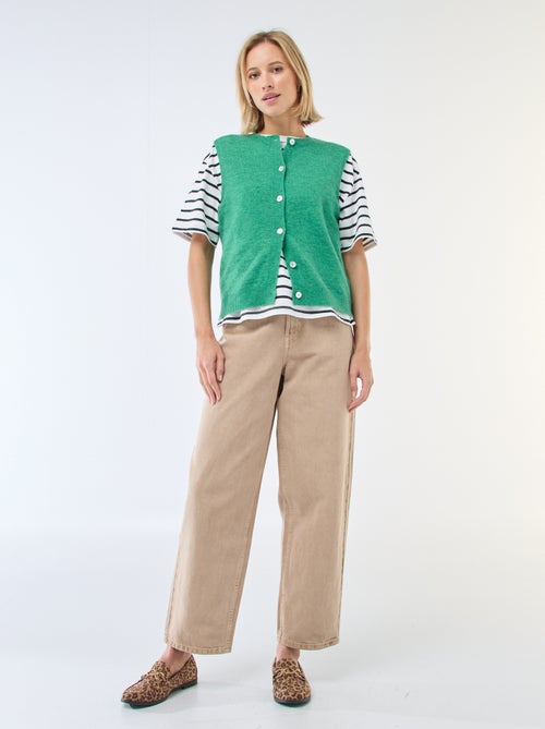 Effen mouwloos vest - Kiabi