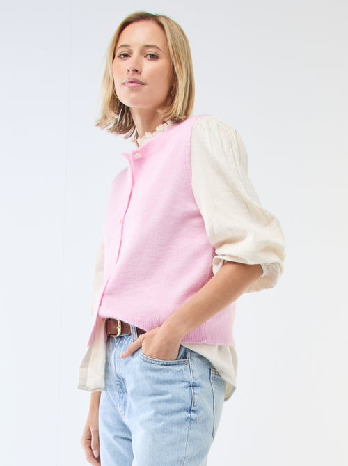 Effen mouwloos vest - Kiabi