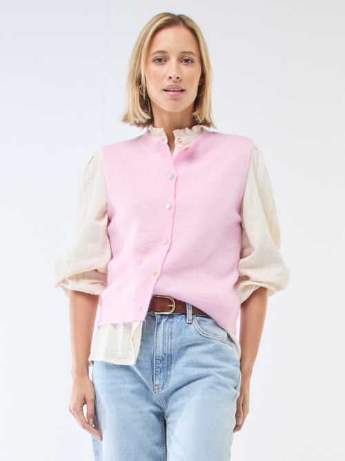 Effen mouwloos vest - Kiabi