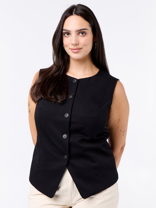 Effen mouwloze blazer - Kiabi