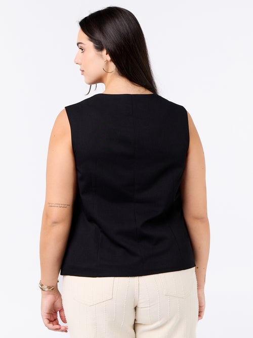 Effen mouwloze blazer - Kiabi