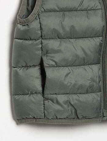 Effen mouwloze gewatteerde bodywarmer