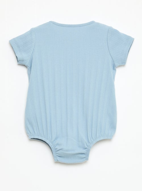 Effen mouwloze romper met ronde hals - Kiabi