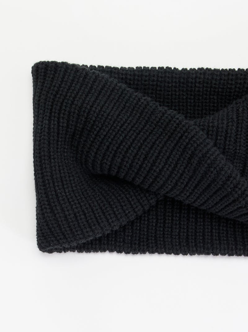 Effen nekwarmer Zwart - Kiabi